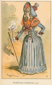 Pariserpromenaden 1790 af Albert Robida