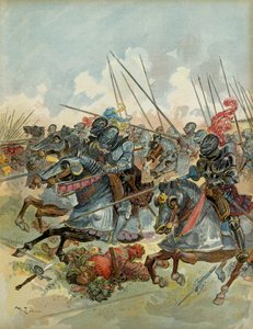Sjette italienske krig (1521-1526): Slaget ved Pavia (Italien), 24. februar af Albert Robida
