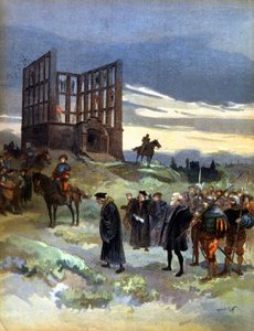 Hængningen af superintendant Semblancay (1527) af Albert Robida