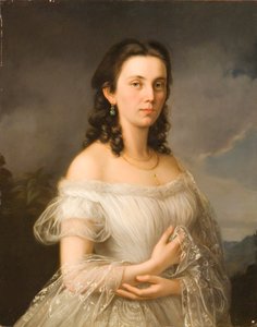 Albert Theer (1815-1902) - Prinsesse Julia af Liechtenstein (1817-1895), født grevinde Potocki af Albert Theer