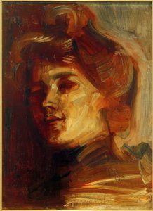 Dame med hat af Albert Weisgerber
