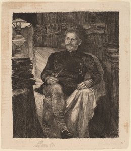 Franz Rose i sit studie af Albert Welti