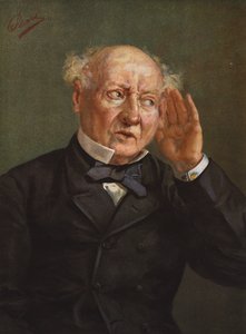 Hørelse (farvelitografi) af Albert William Holden