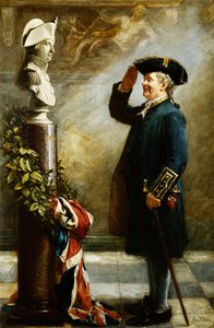 Saluting the Admiral (olie på lærred) af Albert William Holden