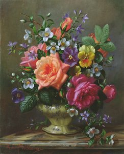 AB1112 Roser og stedmoderblomster af Albert Williams