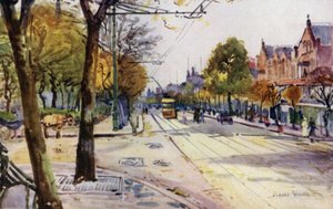 Lord Street, Southport (farve litho) af Albert Woods