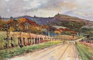Rivington, nær Bolton (farve litho)