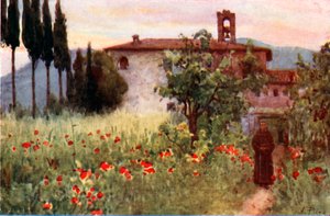 Klosterhaven i San Cosimato, Vicovaro af Alberto Pisa