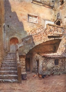 Palazzo Corvaia gårdhave, Taormina af Alberto Pisa