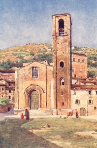 Johannes Døberen, Gubbio (farvelitografi) af Alberto Pisa