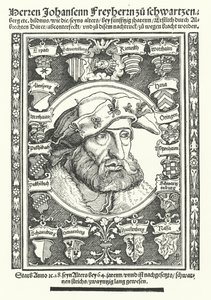 Johann af Schwarzenberg, tysk moralist, digter og reformator (stik)