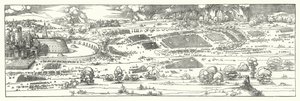 Belejringen af en fæstning (gravering) af Albrecht (after) Durer or Duerer