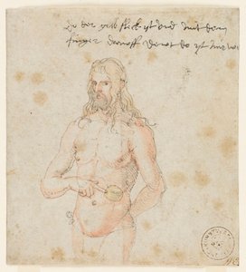 Selvportræt, syg, ca. 1506-07 (brun pen og akvarel) af Albrecht (attr. to) Durer or Duerer