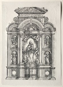 Alter med den smukke Maria af Regensburg, 1520. af Albrecht Altdorfer