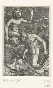 Arion og en Nereid af Albrecht Altdorfer