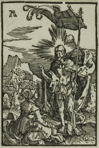 Kristus viser sig for Magdalena, fra Menneskets fald og forløsning af Albrecht Altdorfer