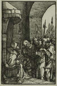 Kristus før Pilatus, fra Menneskets fald og forløsning af Albrecht Altdorfer