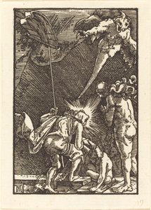 Kristus falder ned i helvede af Albrecht Altdorfer