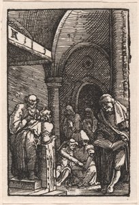 Kristus strides med lægerne af Albrecht Altdorfer