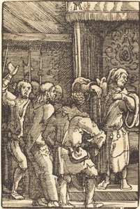 Kristus før Kaifas af Albrecht Altdorfer