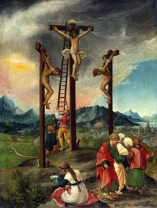 Kristus på korset mellem de to røvere af Albrecht Altdorfer