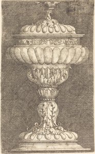 Overdækket bæger med vingekugle af Albrecht Altdorfer