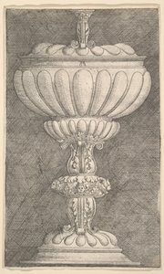 Design til en overdækket pokal.n.d. af Albrecht Altdorfer