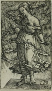 Dido tager livet af sig selv af Albrecht Altdorfer