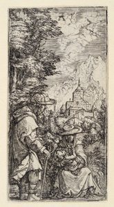 Fred og ro under flugten til Egypten af Albrecht Altdorfer