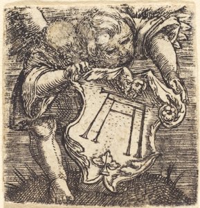 Genii med Altdorfers Schram af Albrecht Altdorfer