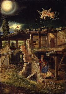 Tysk: Die Geburt Christi Kristi fødsel af Albrecht Altdorfer