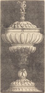 Pokal med spædbarnet Hercules på toppen af Albrecht Altdorfer