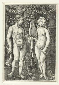 Hercules og en muse af Albrecht Altdorfer