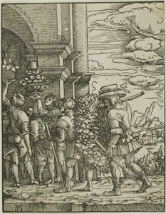 Joshua og Kaleb af Albrecht Altdorfer