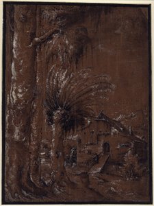 Landskab med vandmølle af Albrecht Altdorfer