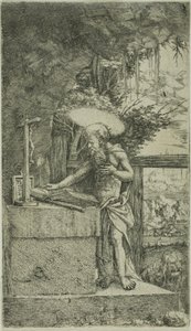 Sankt Jerome Reading af Albrecht Altdorfer