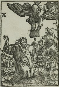 Bebudelsen til Joachim, fra Menneskets fald og forløsning af Albrecht Altdorfer