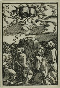 Himmelfarten, fra Menneskets Fald og Forløsning af Albrecht Altdorfer