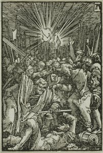 Forræderiet, fra Menneskets Fald og Forløsning af Albrecht Altdorfer