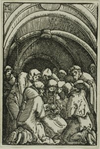 Jomfruens død, fra menneskets fald og forløsning af Albrecht Altdorfer