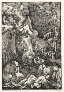 Menneskets fald og forløsning: Chirst på Oliebjerget af Albrecht Altdorfer