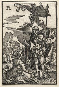 Menneskets fald og forløsning: Kristus viser sig for den hellige Maria Magdalena, ca. 1515. af Albrecht Altdorfer