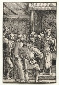 Menneskets fald og forløsning: Kristus før Kajfas af Albrecht Altdorfer