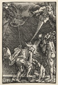 Menneskets fald og forløsning: Nedstigning til helvede, ca. 1515. af Albrecht Altdorfer