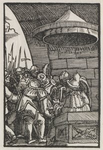 Menneskets fald og forløsning: Pilatus vasker sine hænder, ca. 1515. af Albrecht Altdorfer