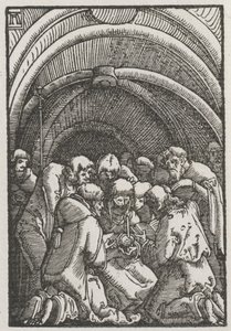 Menneskets fald og forløsning: Jomfruens død, ca. 1515. af Albrecht Altdorfer