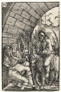 Menneskets fald og forløsning: Indtoget i Jerusalem, ca. 1515. af Albrecht Altdorfer