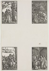 Menneskets fald og forløsning, ca. 1515. af Albrecht Altdorfer
