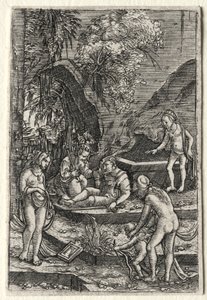 Dommen i Paris, 1511. af Albrecht Altdorfer