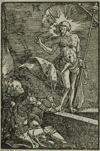 Opstandelsen, fra Menneskets Fald og Forløsning af Albrecht Altdorfer